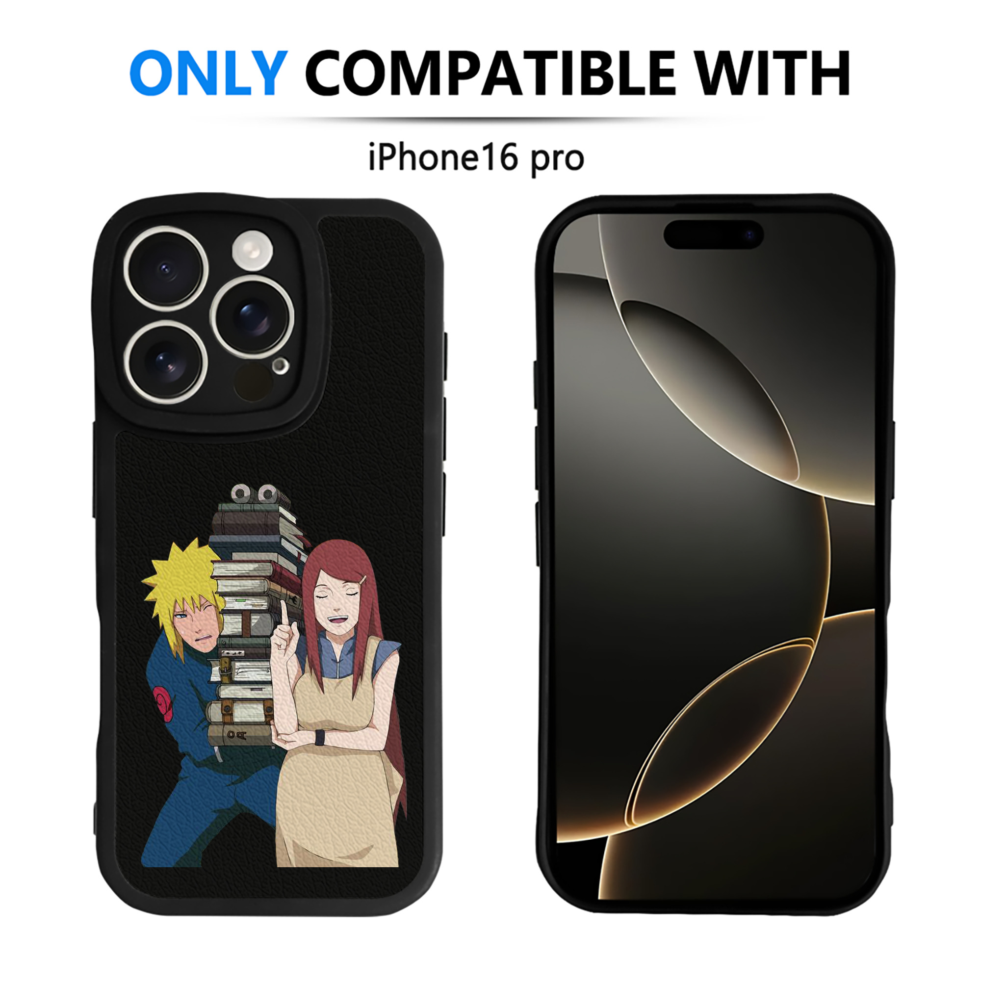 （画像用） NARUTO -ナルト- 波風 ミナト Namikaze Minato 【iPhone 16シリーズ対応】シリコンスマホケース（レザー調） 材質：シリコン